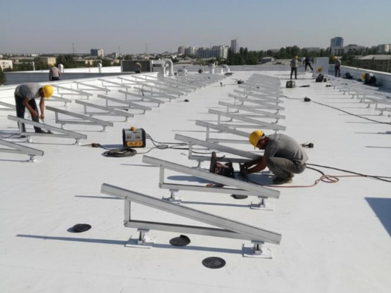 2MW TPO Aluminum Structure at Korzinka, Tashkent