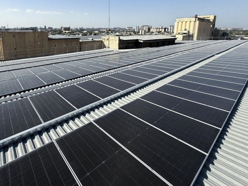 940 kW rooftop renewable energy at Mega Storage, Tashkent